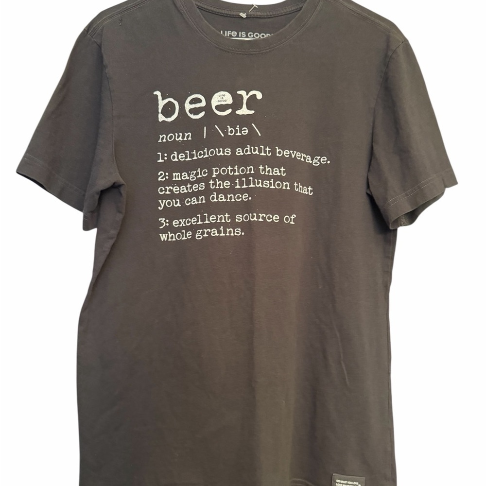 Life is Good Men's Beer Defined Crusher Tee